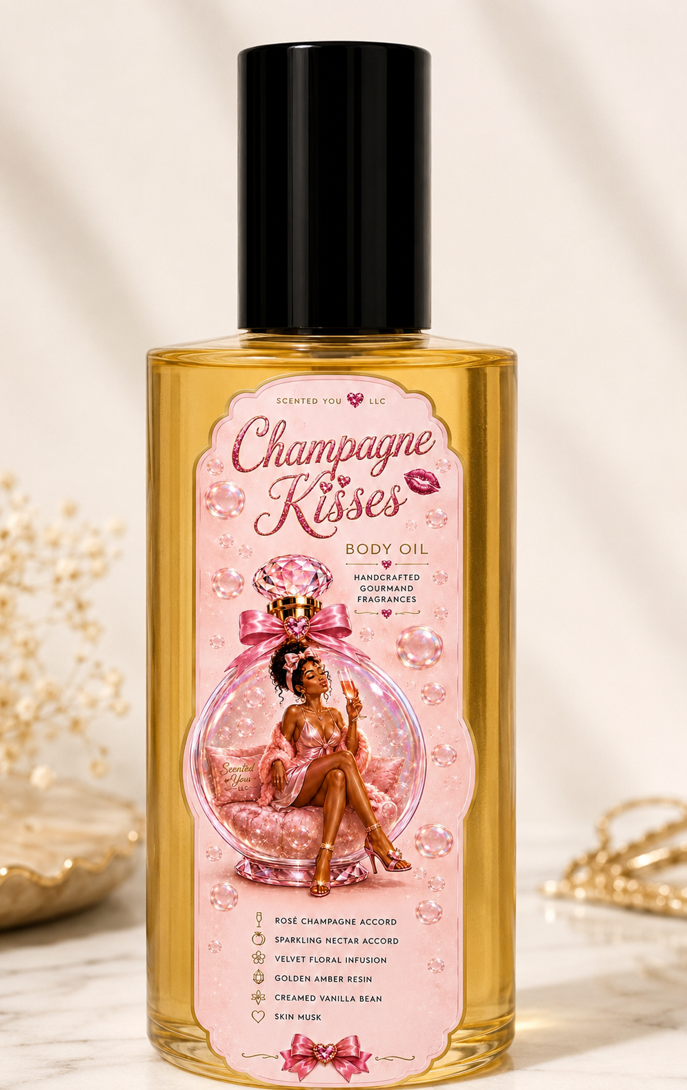 Champagne Kisses Body Oil~ pre order