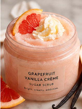 Grapefruit Vanilla Crème Sugar Scrub