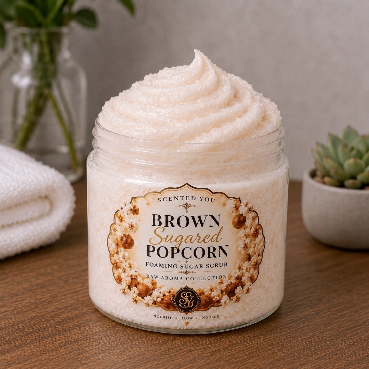 PRE-ORDER Brown Sugared Popcorn | Whipped Foaming Sugar Scrub