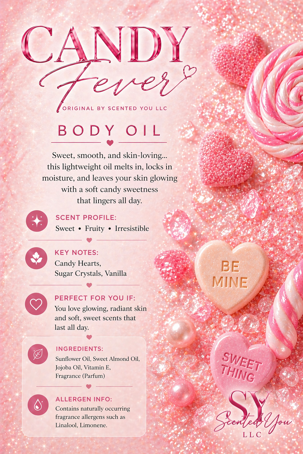 Candy fever Body oil