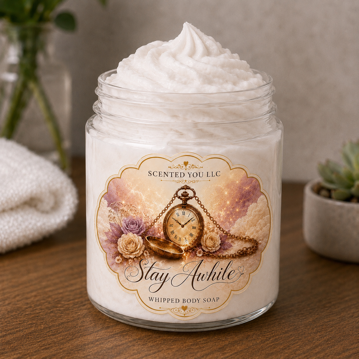 Stay Awhile Whipped Body Soap ~ pre order