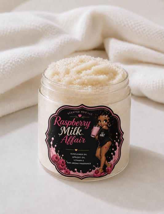 🥛🍓 Raspberry Milk Affair Luxury Sugar Scrub Pre order