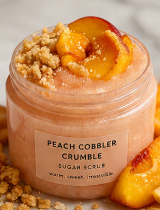 Peach Cobbler Crumble Sugar Scrub